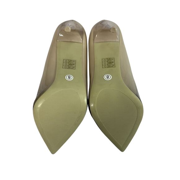 Beast Fashion Womens Classic Pump Stiletto Heels Beige Leopard Print size 8 - Picture 14 of 15